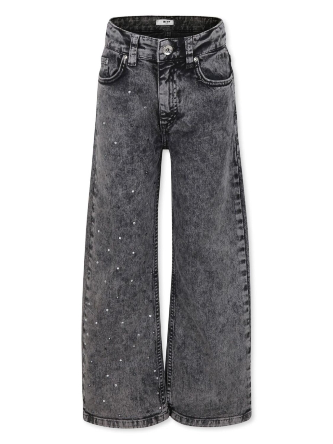 

MSGM Kids джинсы с широкими штанинами, серый