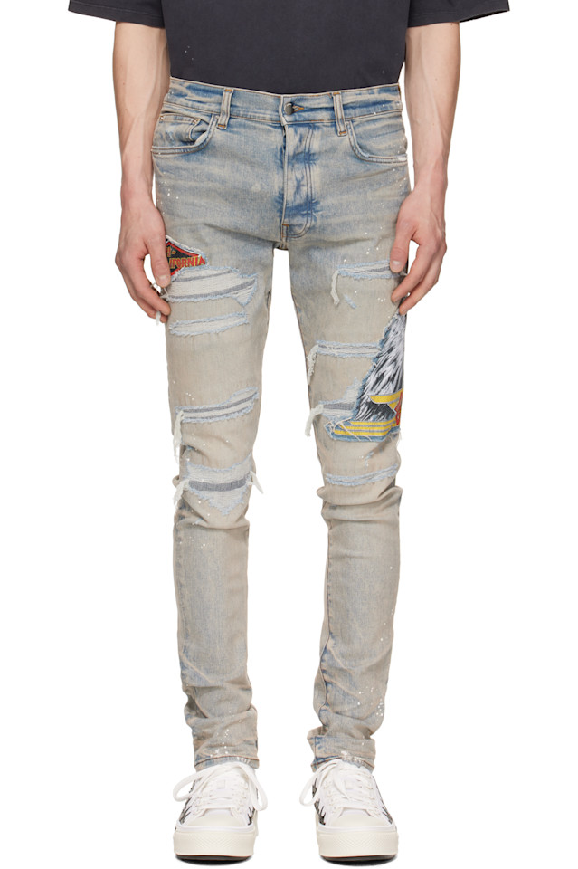 

Джинсы скинни Ma Cement Thrasher Amiri, индиго