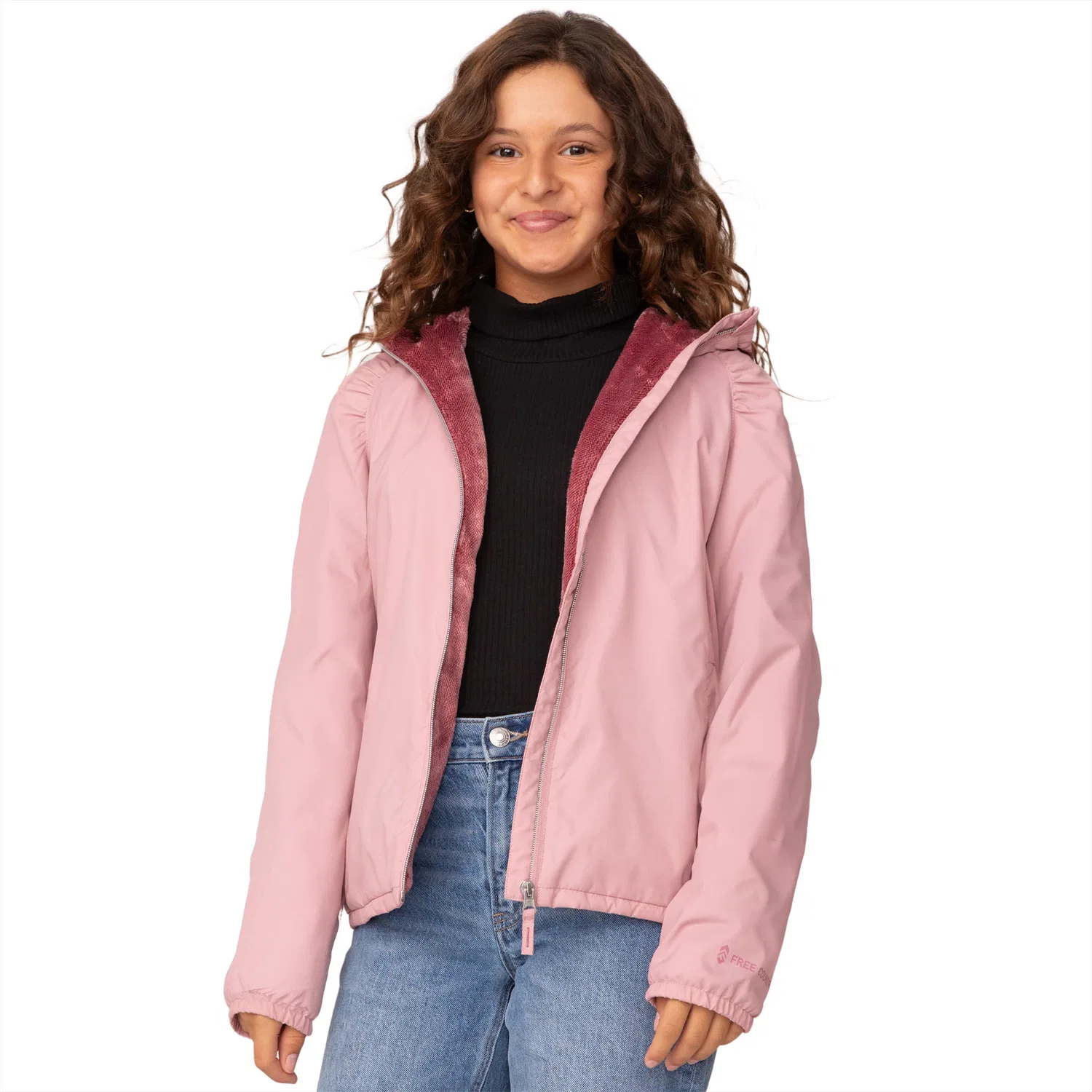 Куртка Free Country Girls' Windshear, Cameo Pink