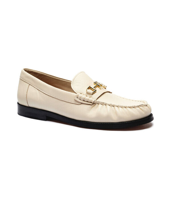 Мокасины кожаные Tommy Hilfiger, экрю
