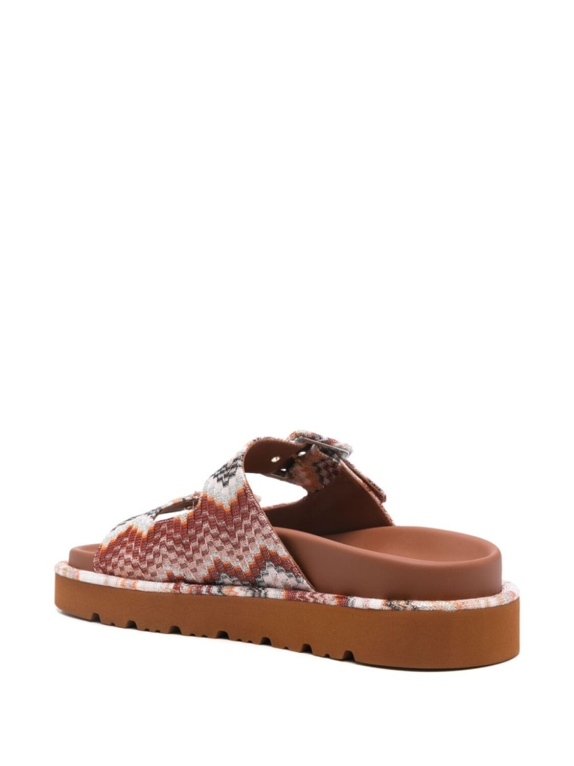 Missoni сандалии с узором зигзаг, нейтральный цвет — фото 3