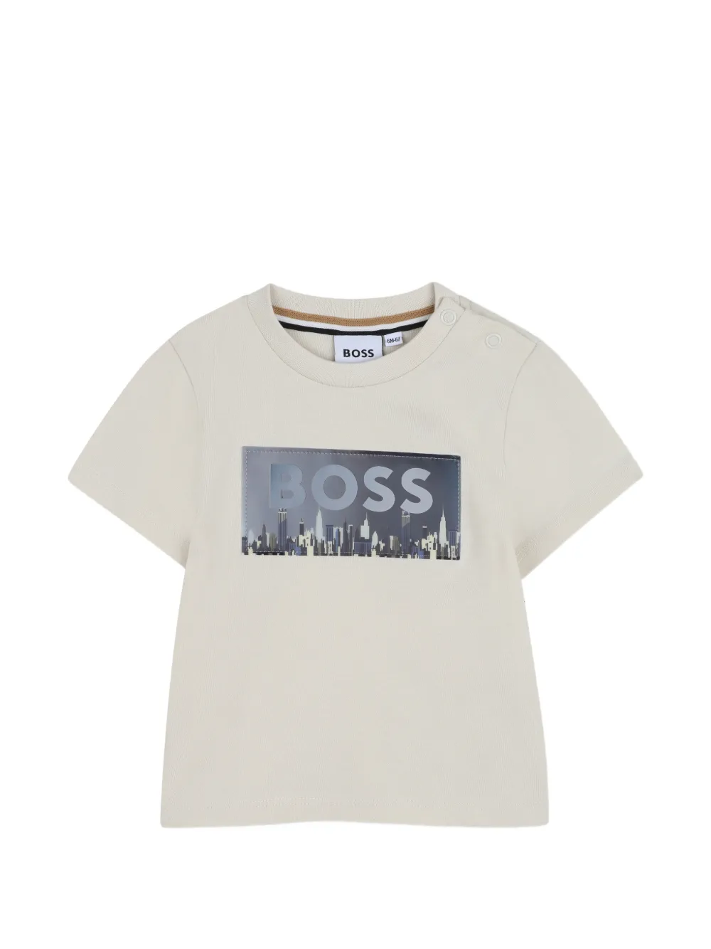 

Футболка с графичным принтом Boss Kidswear, бежевый
