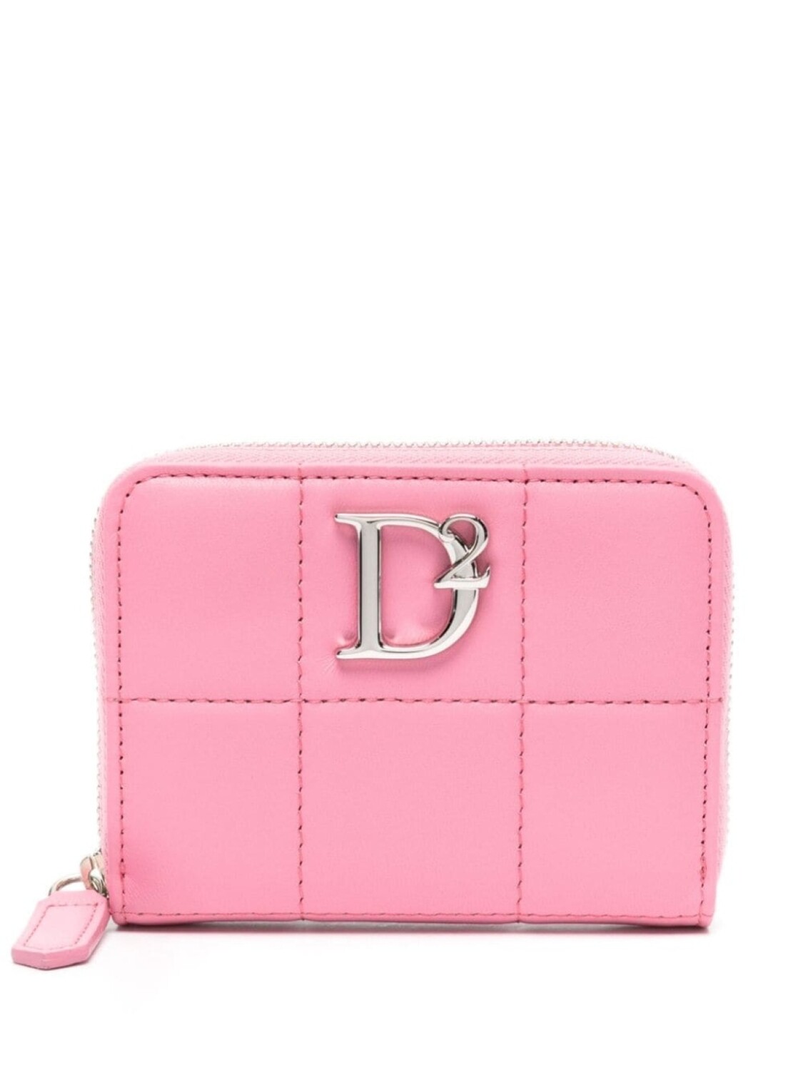 

Dsquared2 стеганый кошелек с логотипом, розовый