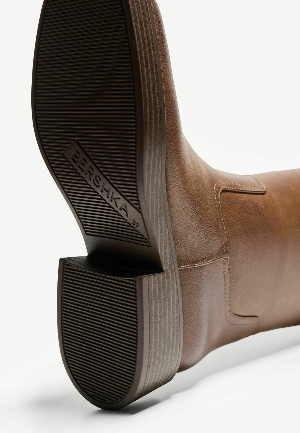 Сапоги на платформе EQUESTRIAN-STYLE Bershka, коричневый — фото 3