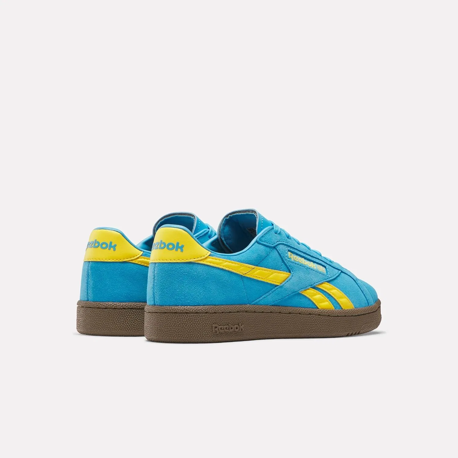 Кроссовки Reebok Unisex Club C Grounds UK, Futurecyan Goldenhaze Gum — фото 3