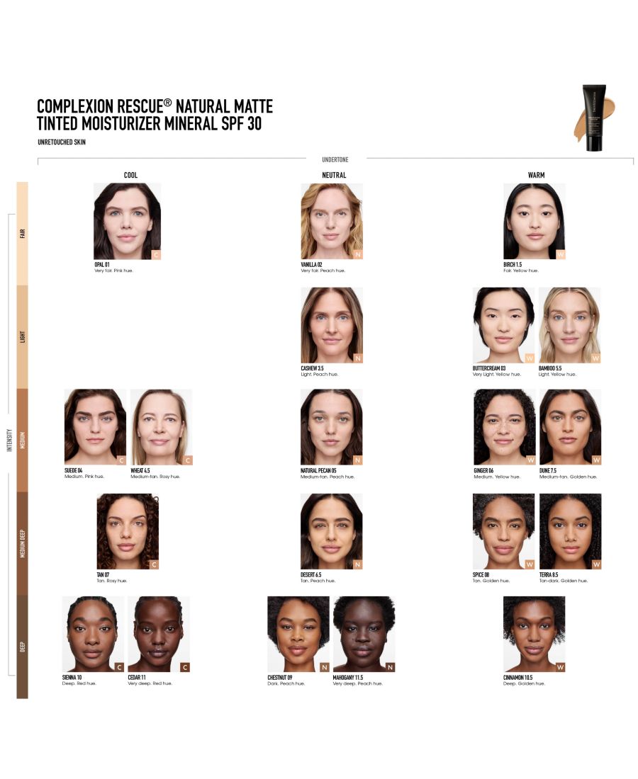 Крем для лица SPF BAREMINERALS Увлажняющий COMPLEXION RESCUE с натуральным матирующим эффектом и минеральными частицами — фото 3