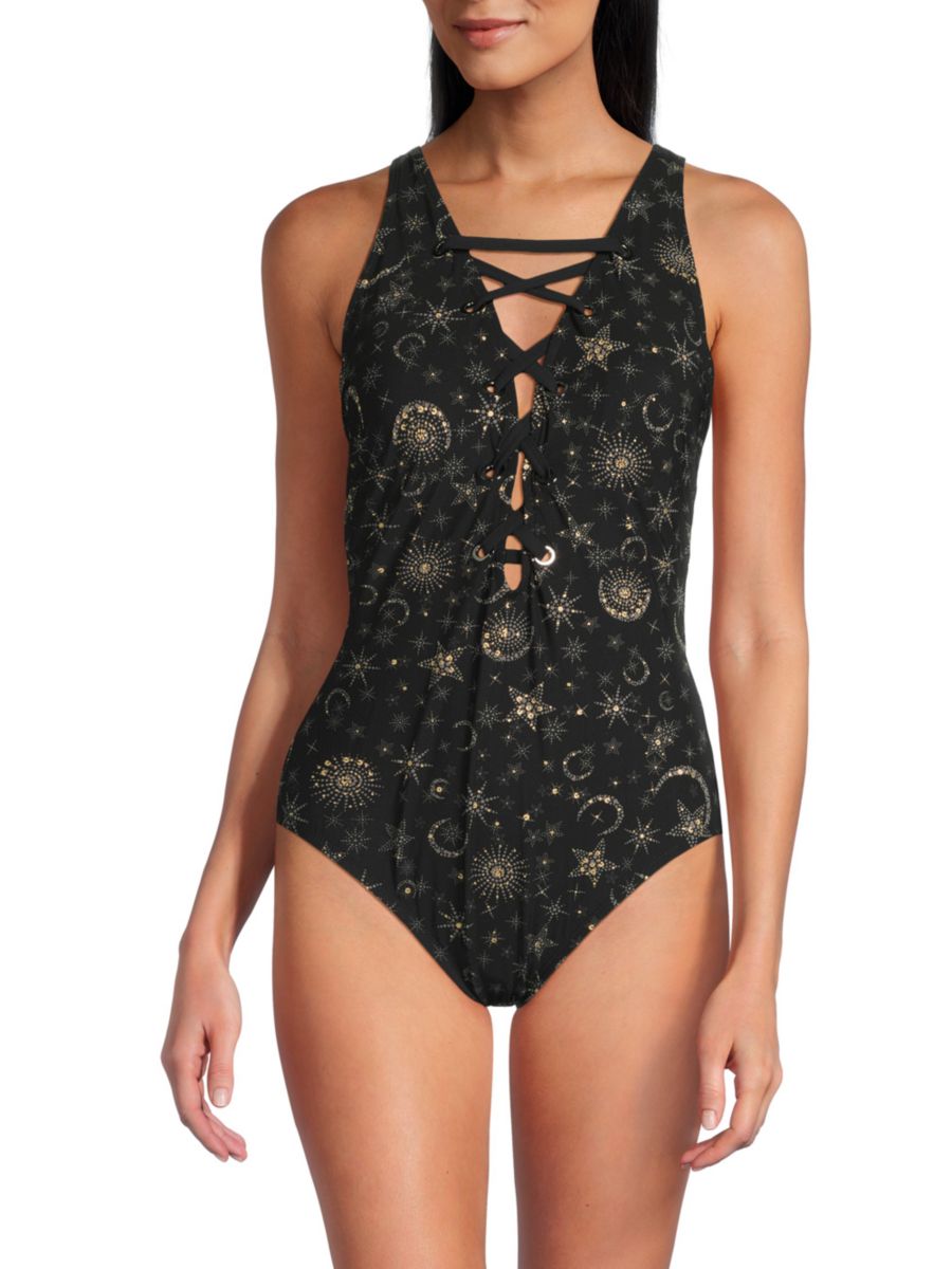 

Слитный купальник Lucky Stars Steffi Magicsuit, цвет Black Gold