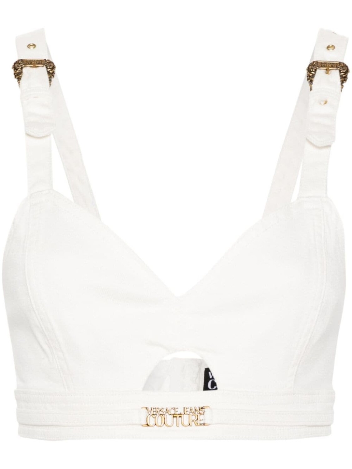

Versace Jeans Couture топ-бралетт с логотипом, белый
