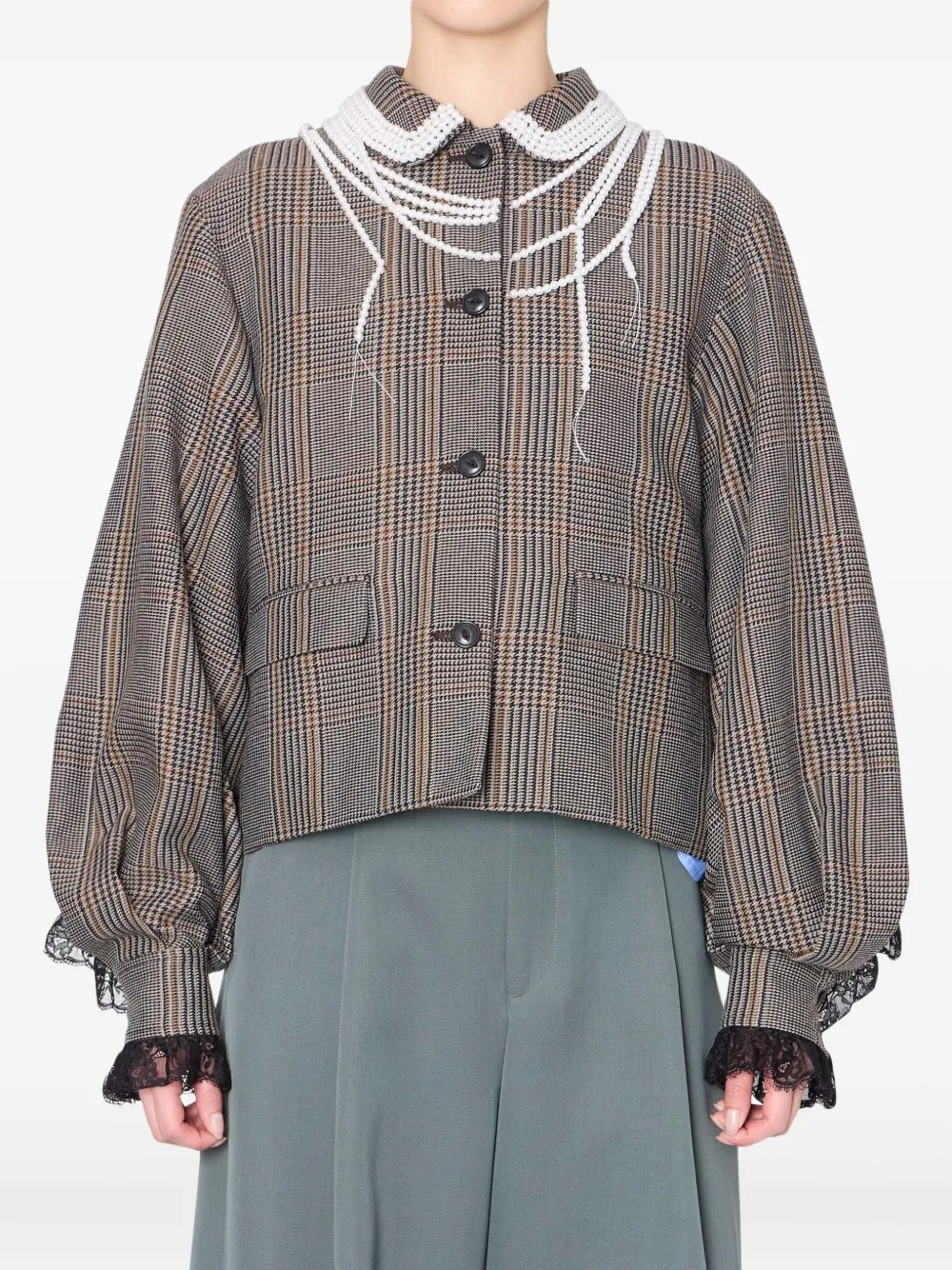 

Куртка в клетку Kolor, коричневый