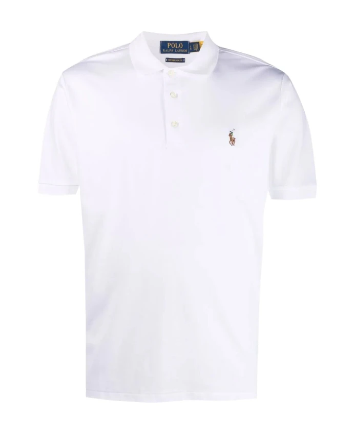

Повседневная рубашка-поло с короткими рукавами Polo Ralph Lauren, белый