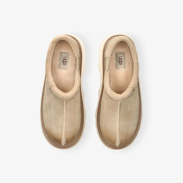 Тапочки замшевые Ugg Tasman на массивной подошве, рыжевато-коричневый — фото 2