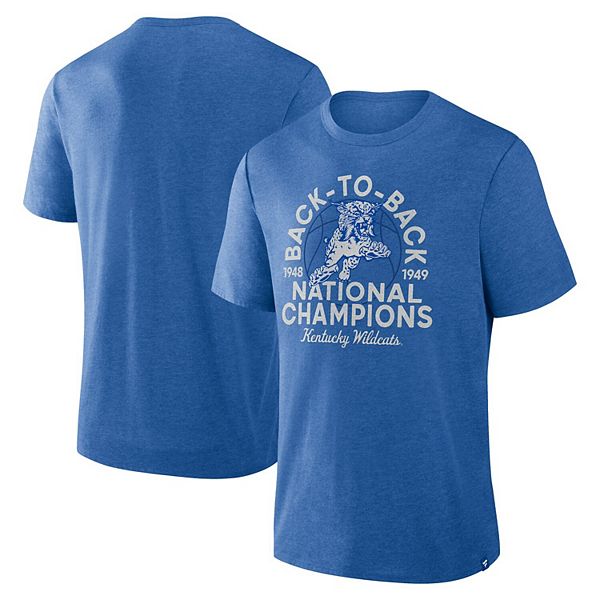 

Мужская футболка tri-blend royal kentucky wildcats dynamic showdown Fanatics