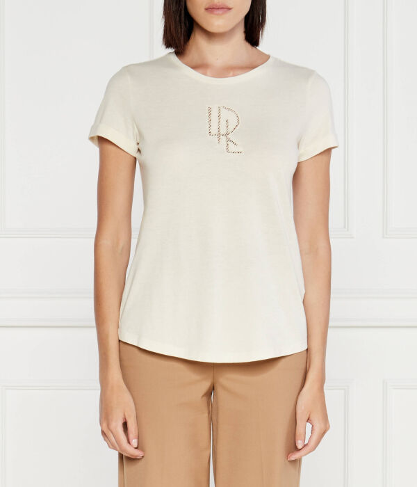 

Футболка хэлли Regular fit Lauren Ralph Lauren, экрю