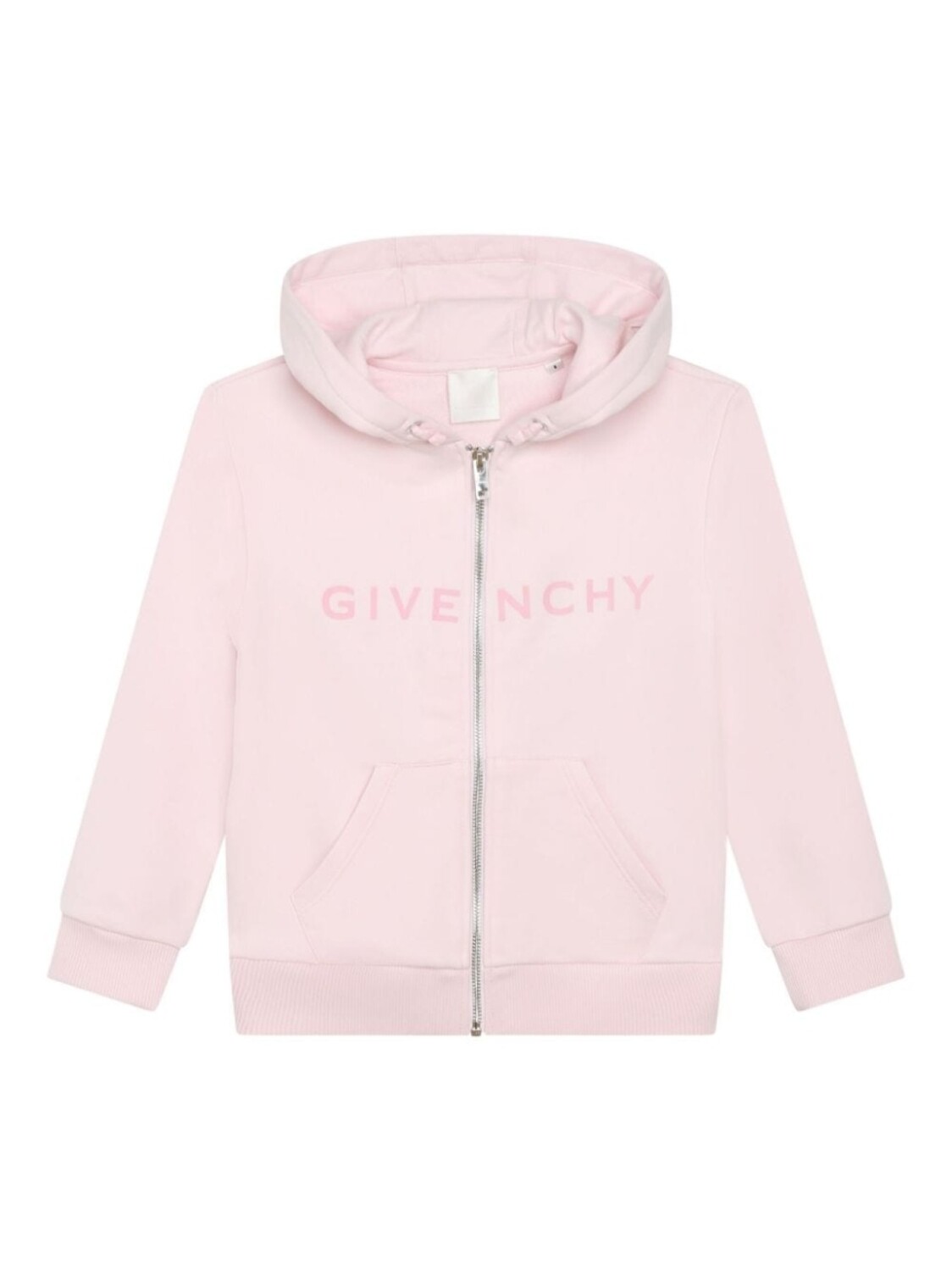 

Givenchy Kids худи на молнии с логотипом, розовый