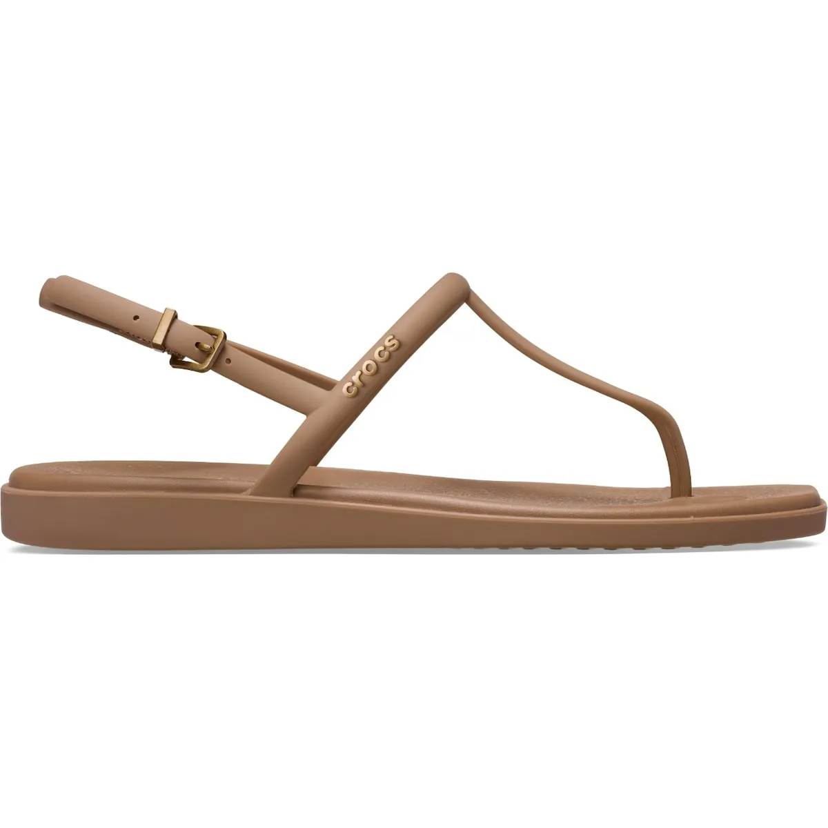 Женские шлепанцы Miami Thong Sandal W Crocs, коричневый
