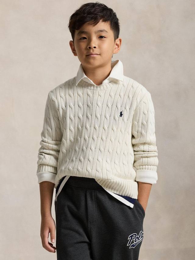 

Детский поло из хлопка с узором кос Ralph Lauren, Nevis