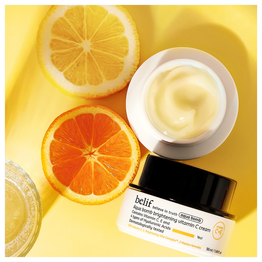 Сыворотка belif — Aqua bomb brightening vitamin c cream , объем, 50 мл — фото 4
