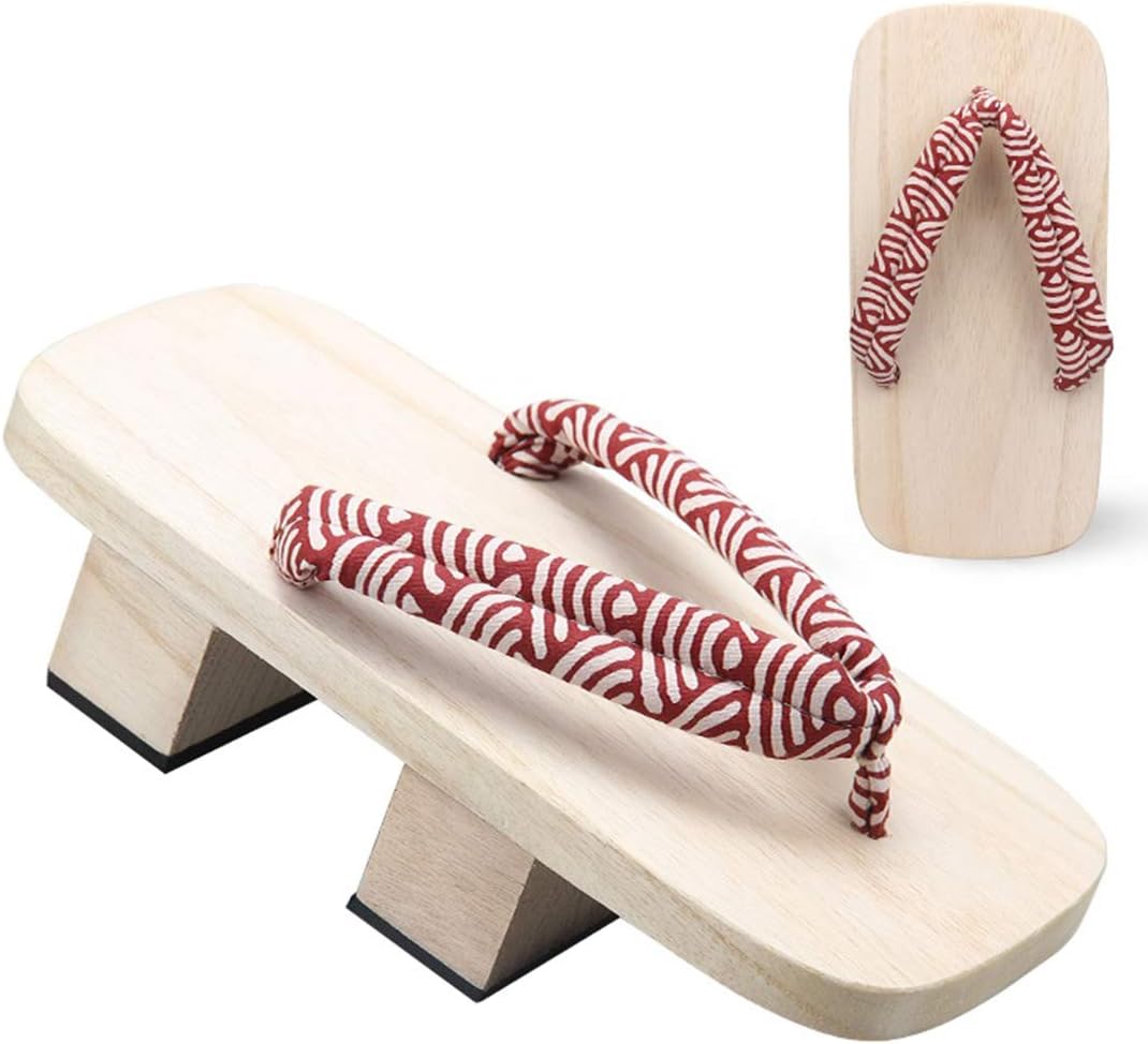 

Ez-sofei Мужские японские традиционные косплей сабо Деревянные сандалии Гэта, красный