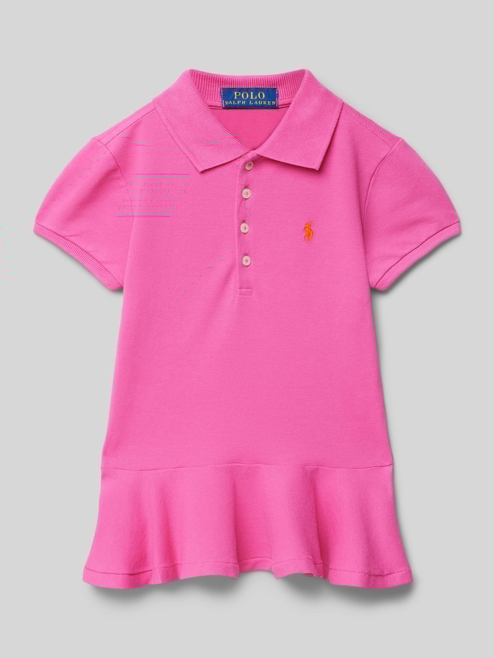 

Футболка с расклешенной юбкой Polo Ralph Lauren Kids, розовый