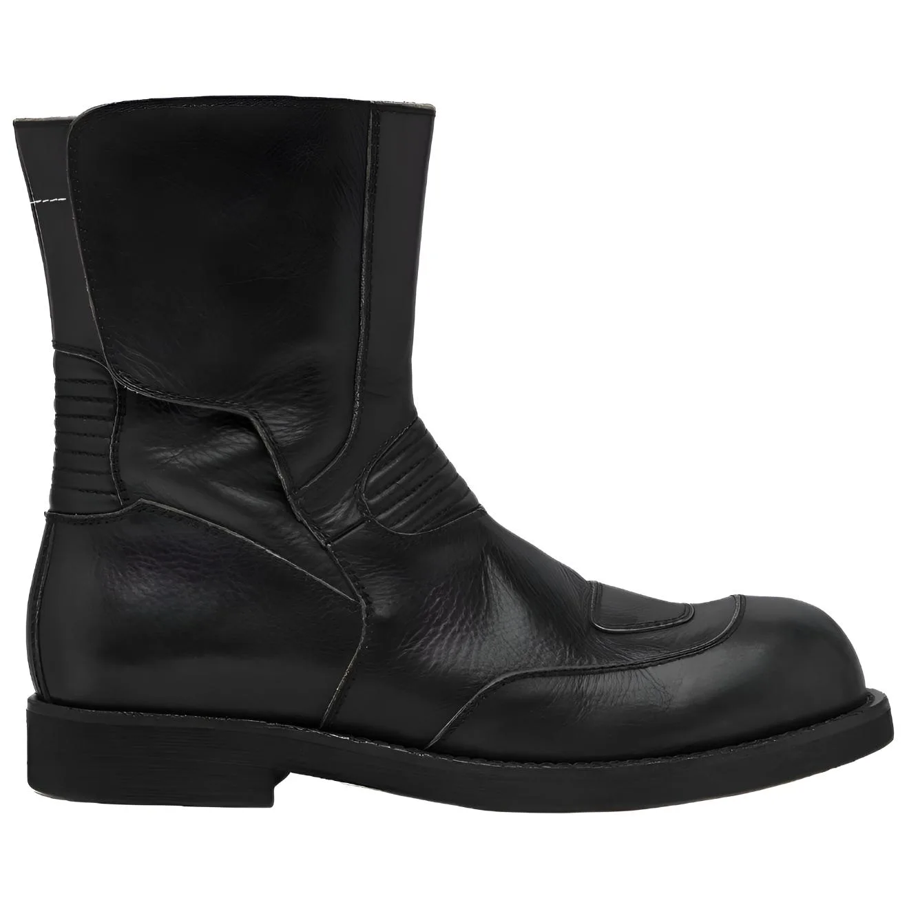 MM6 Maison Margiela Черные мужские ботинки из телячьей кожи — фото 3