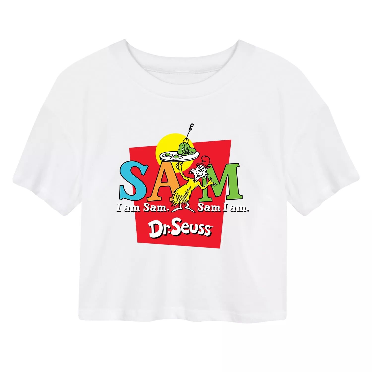 

Укороченная футболка Junior's Dr. Seuss Sam Ham Licensed Character