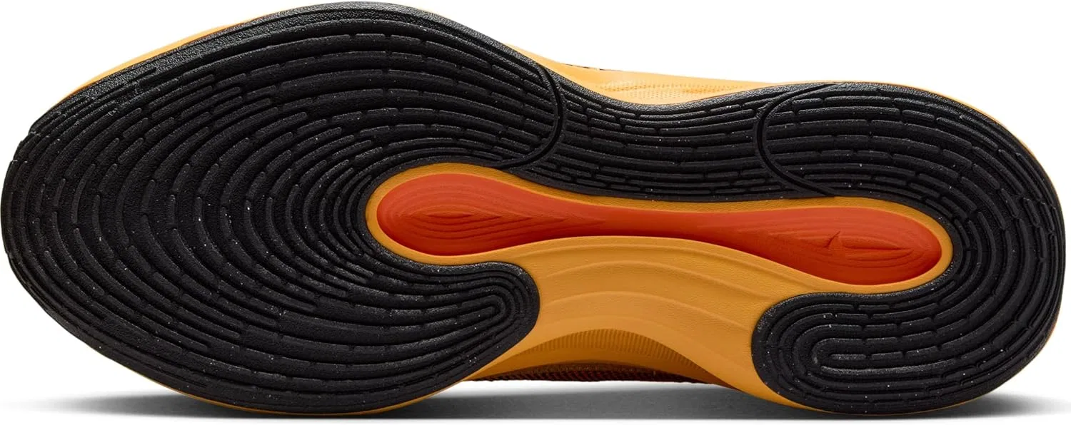 Мужские баскетбольные кроссовки Nike GT Hustle Academy, Black Total Orange Laser Orange — фото 4