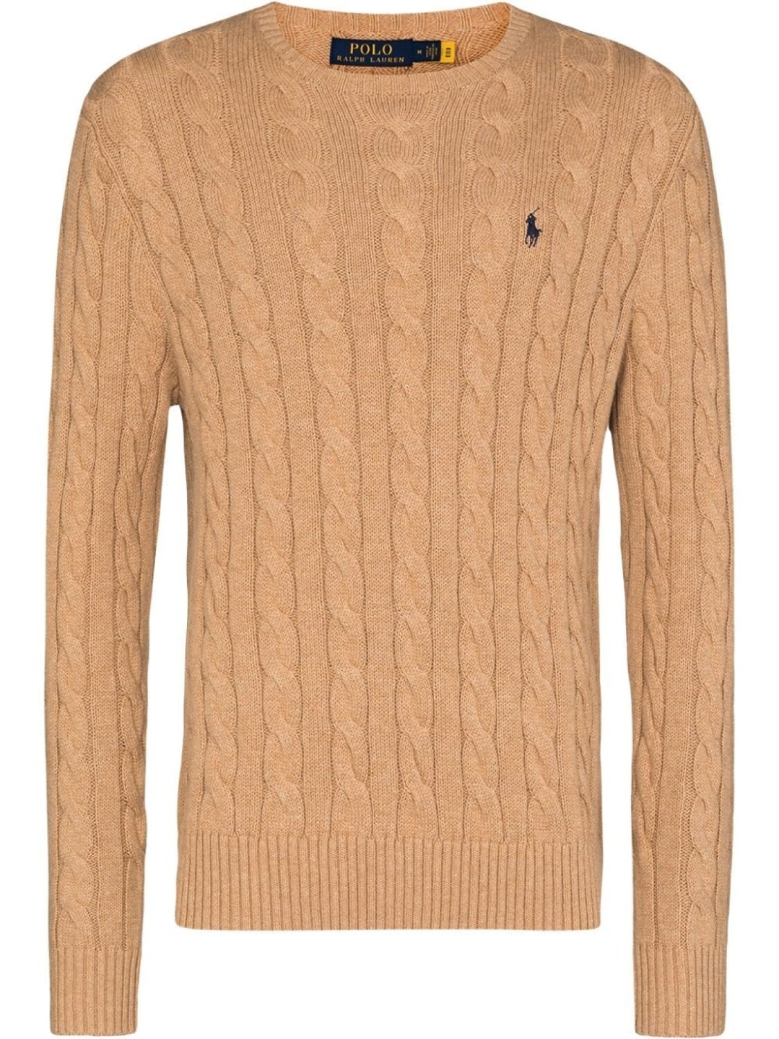 

Polo Ralph Lauren вязаный джемпер с вышитым логотипом, коричневый