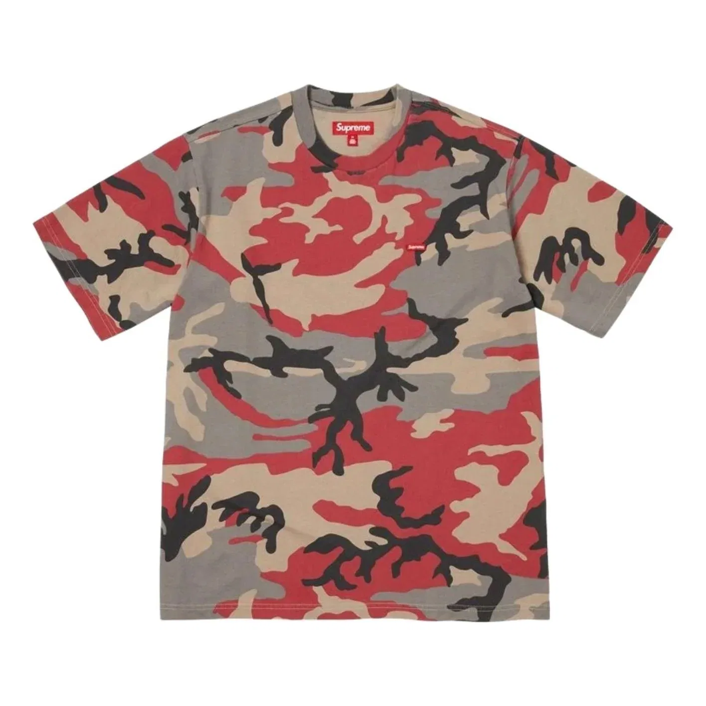 Футболка Supreme SS26 Small Box 'Red Camo' SUP-SS26-202-RAM, мультиколор