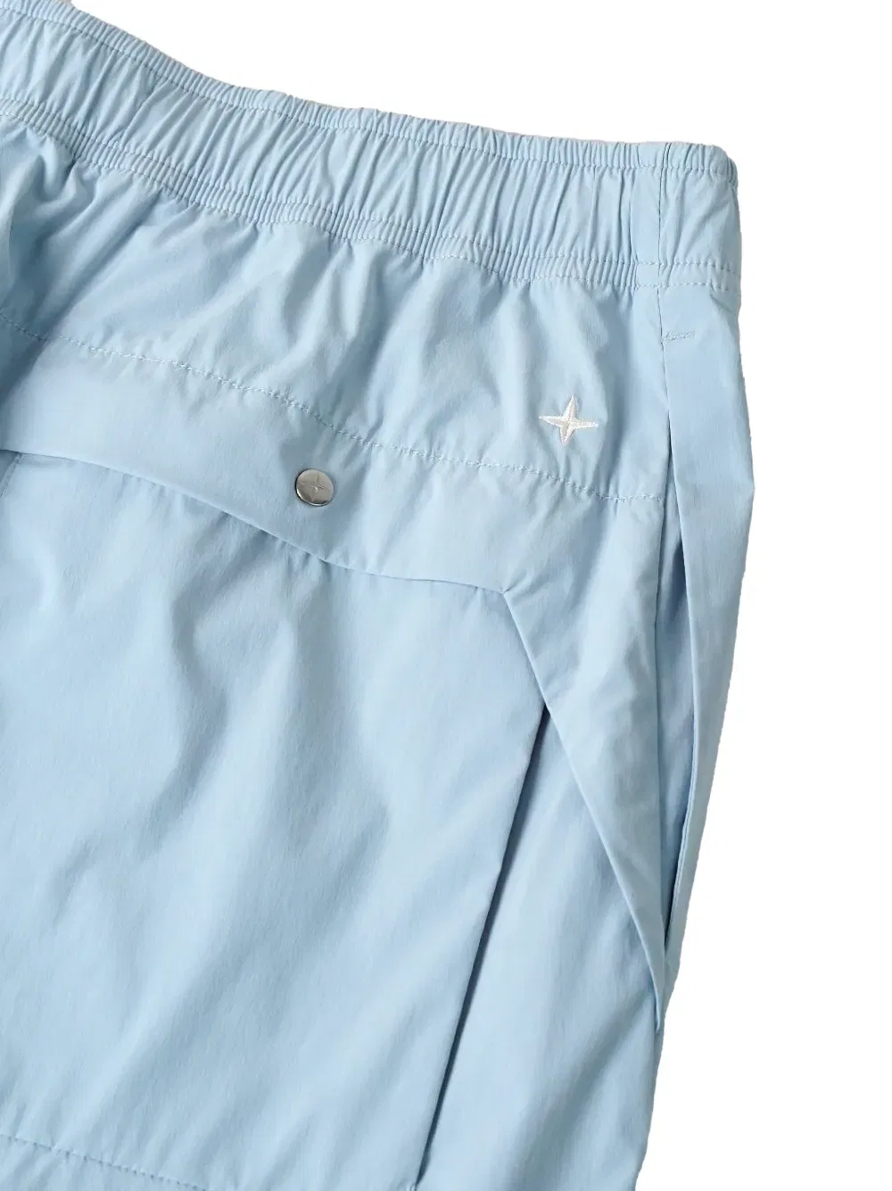 Спортивные брюки с вышивкой и завязками Stone Island, синий — фото 3