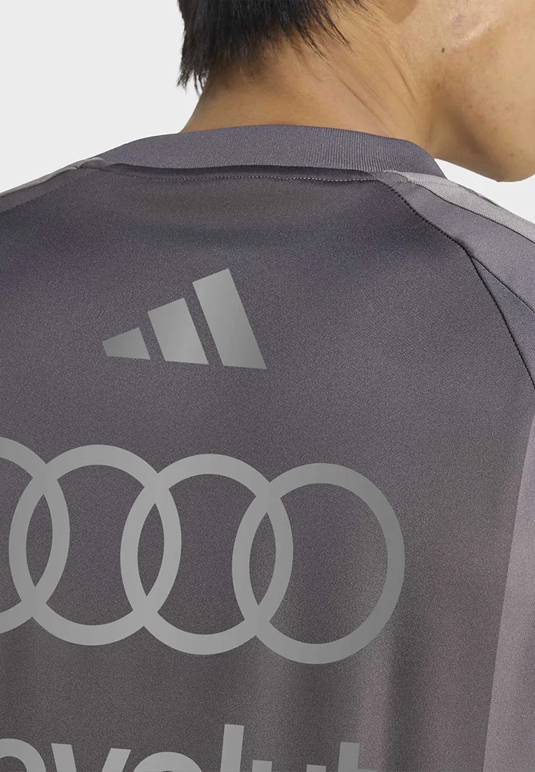 Футболка с коротким рукавом, реплика топ Audi Revolut F1 Team Driver, черная Adidas — фото 3