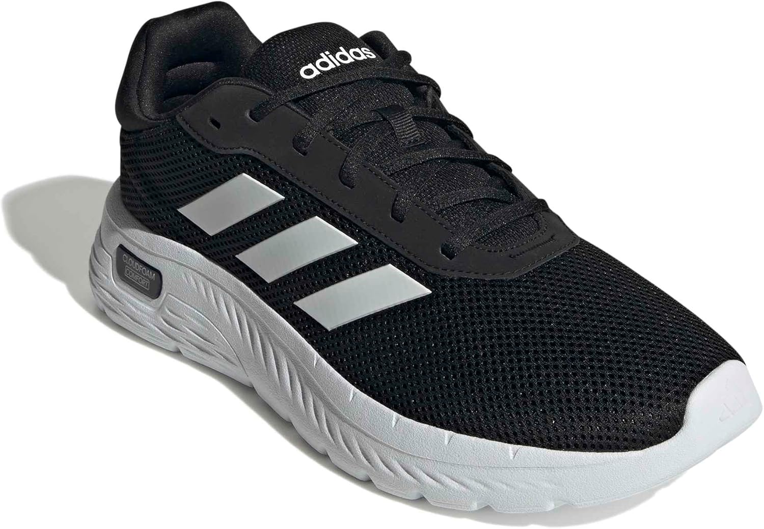 Мужские кроссовки Adidas Cloudfoam Comfy, белый/черный — фото 4