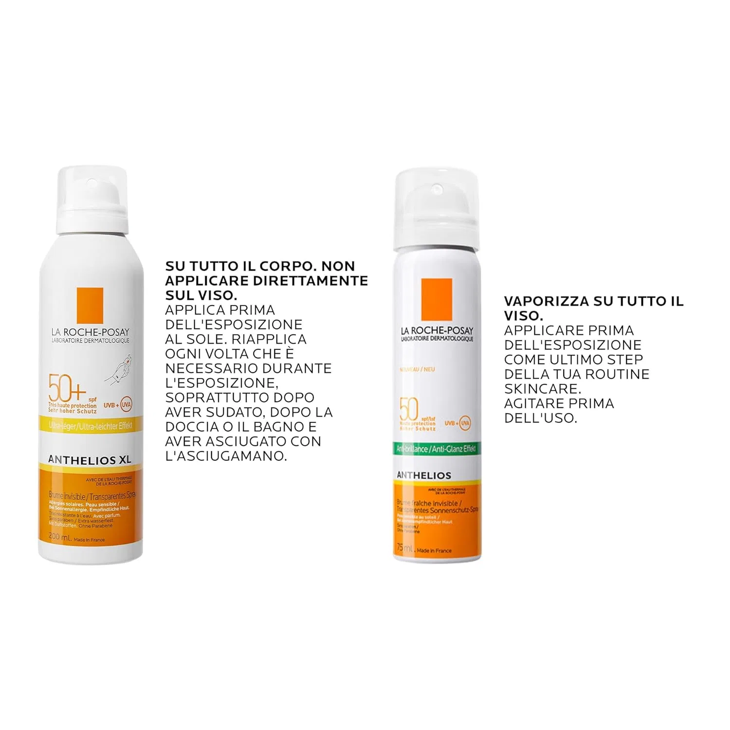 Набор солнцезащитных средств «Anthelios Invisible Spray SPF50+» 200 мл и «Anthelios Anti-Brillance» 75 мл от La Roche-Posay La Roche-Posay — фото 4