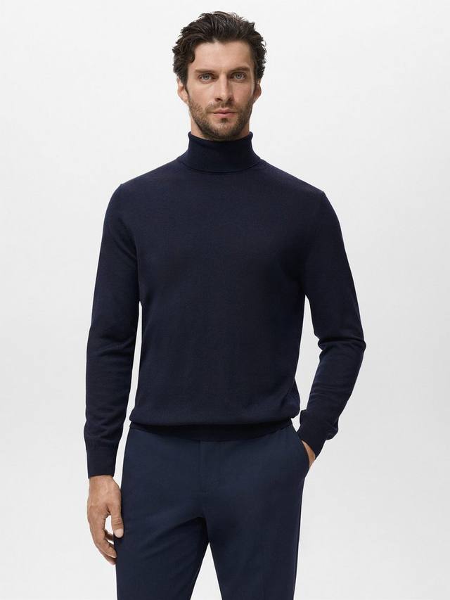 

Свитер водолазка Willy Wool Mango, Navy