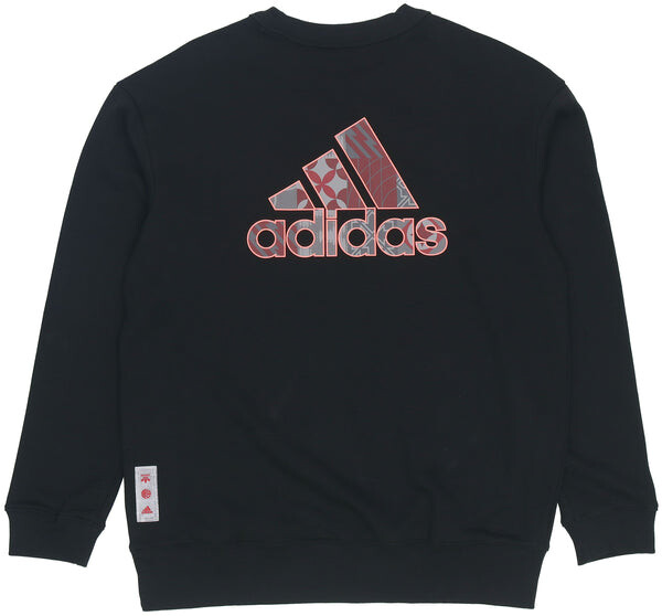 Толстовка adidas Juve Lny Cr Swt limited Juventus Embroidered team logo Soccer/Football Sports Pullover Black, черный — фото 2