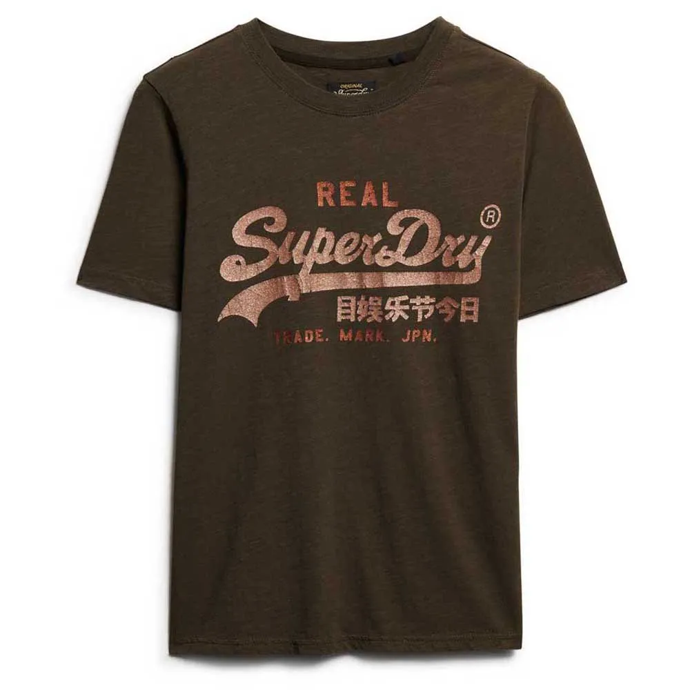 

Футболка Superdry Embellished Vl Graphic, коричневый