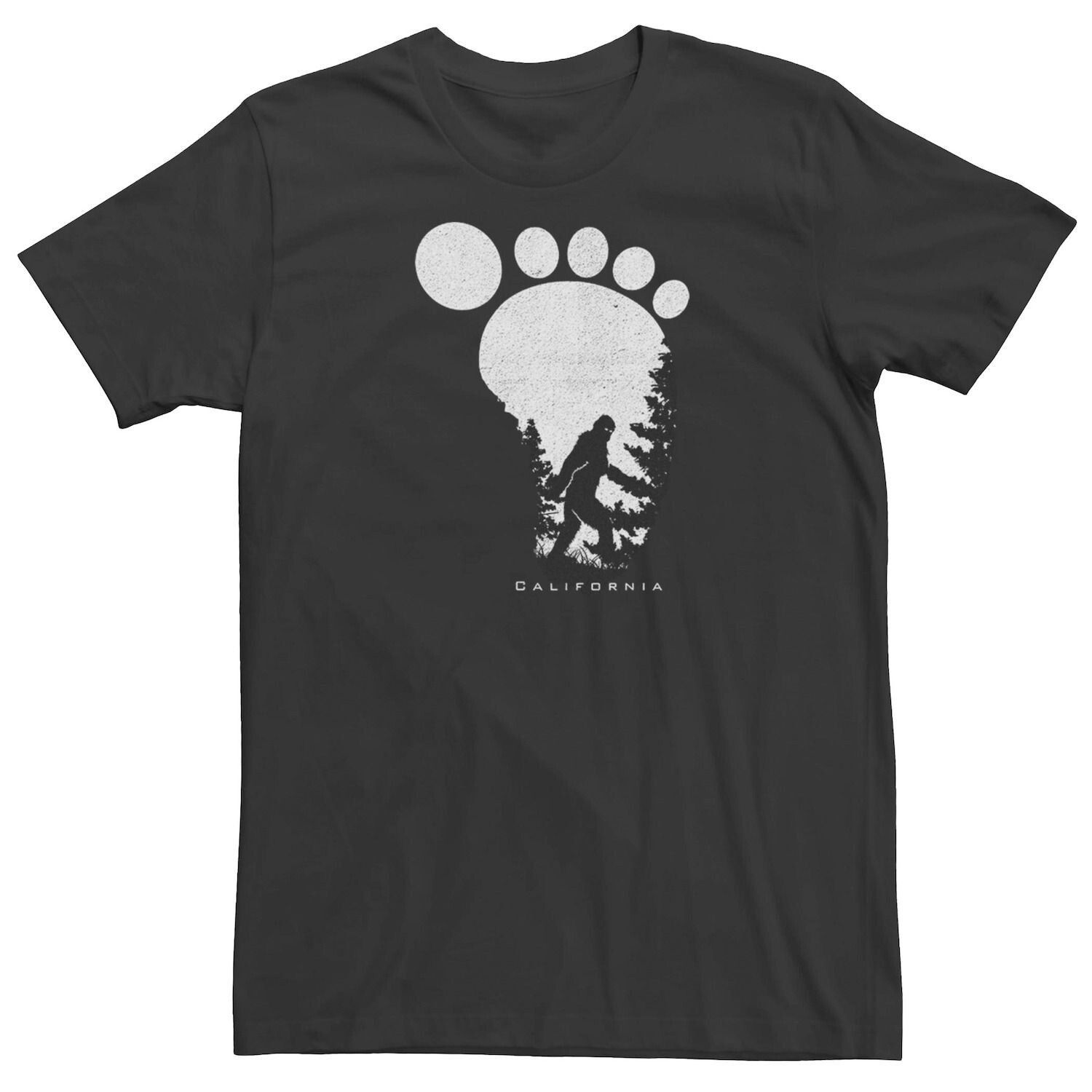 

Мужская футболка Bigfoot In California Licensed Character