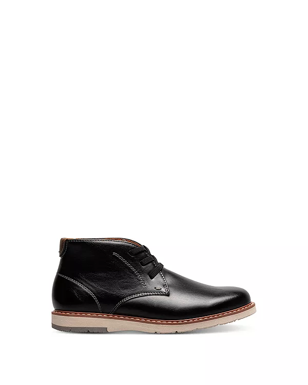 Детские ботинки-чукка с гладким носком, для малышей, детей постарше. Florsheim Kids, черный — фото 3