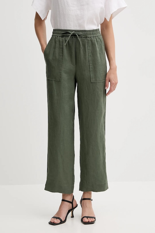 

Льняные брюки United Colors Of Benetton, зеленый