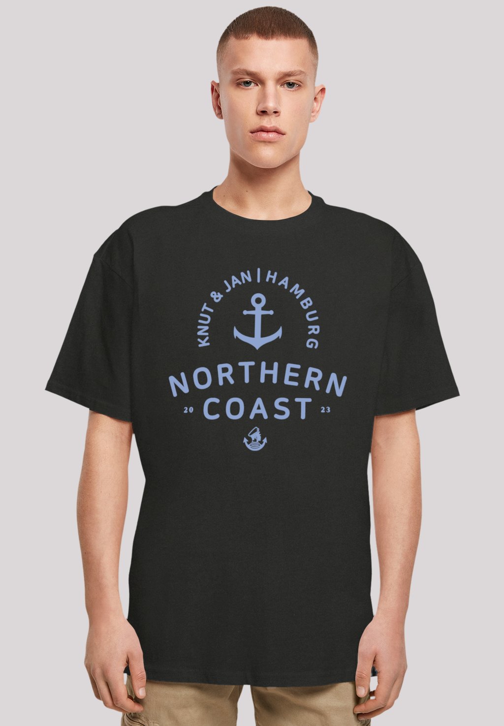 

Футболка с принтом NORDSEE KNUT & JAN HAMBURG F4NT4STIC, черный