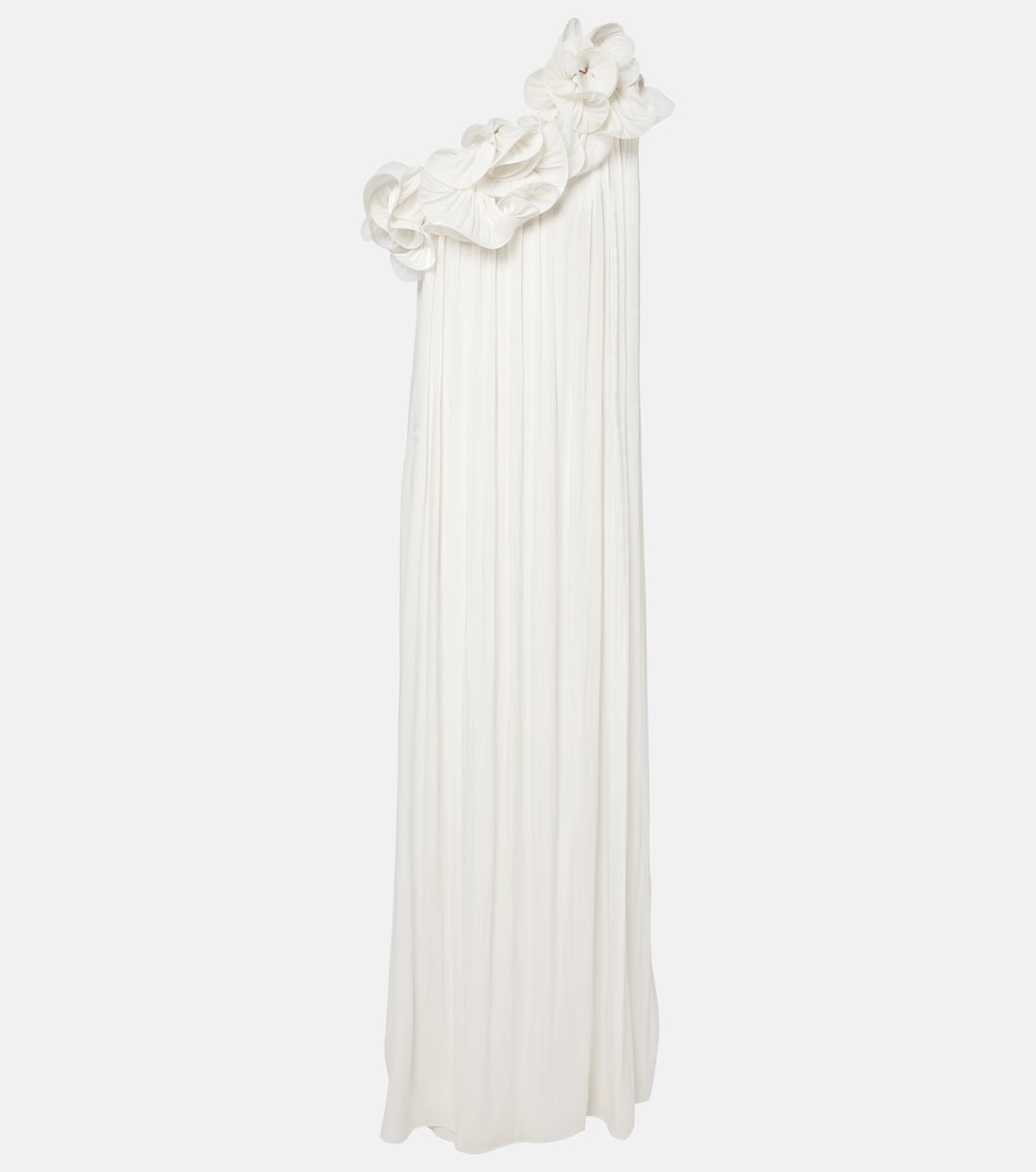 

Платье Charmain из жоржета с оборками Costarellos, Off-White
