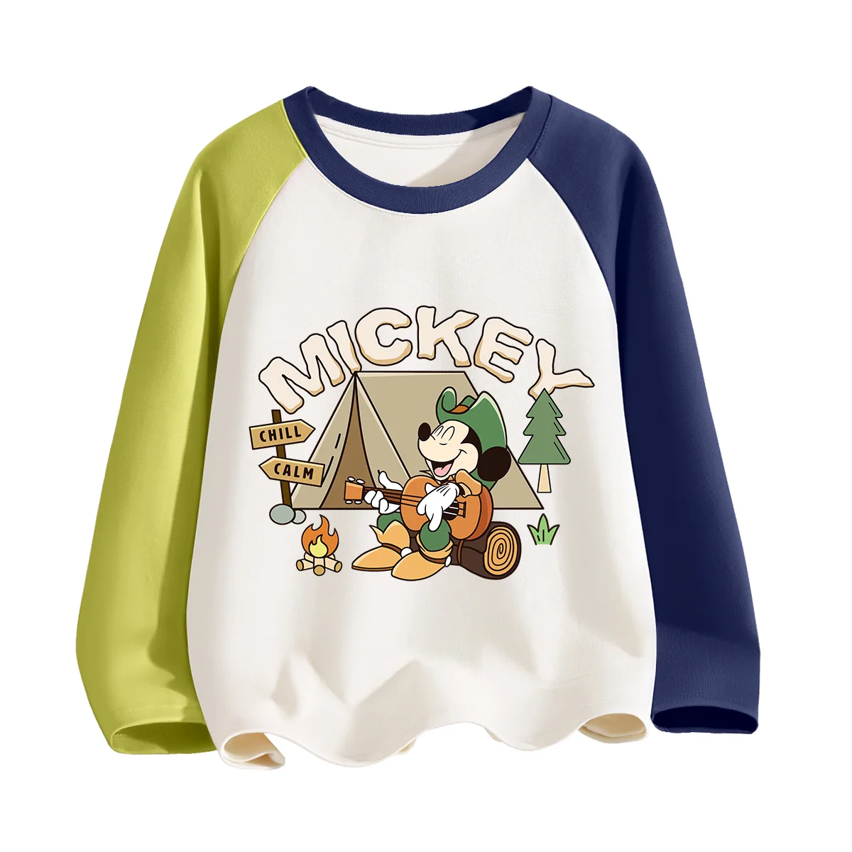Футболка детская для возраста 3-7 лет Disney, Green Fishing Blue — фото 4