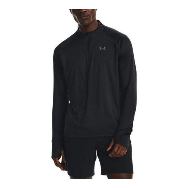 

Футболка iso-chill up pace zip top 'black' Under Armour, черный