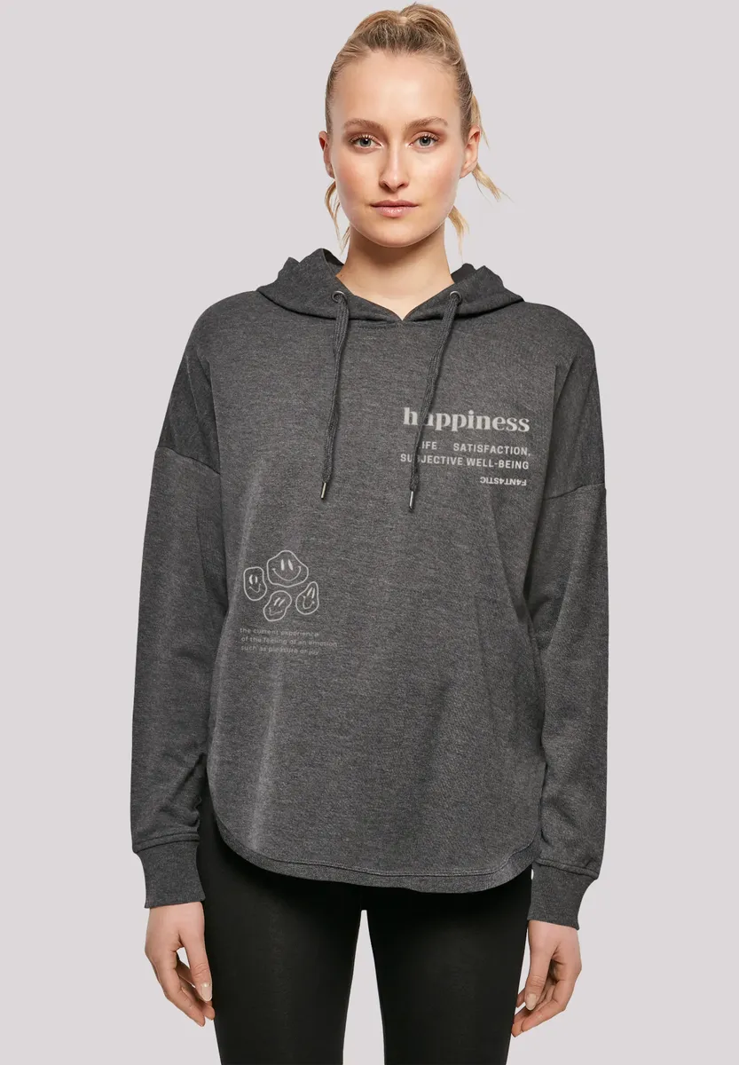 

Толстовка F4NT4STIC "happiness OVERSIZE HOODIE", принт, цвет Charcoal