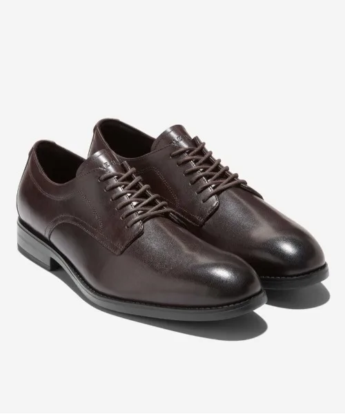 Мужские оксфорды с подошвой Grandfoam и FlexCraft Cole Haan HARMON GRAND BROWN — фото 2