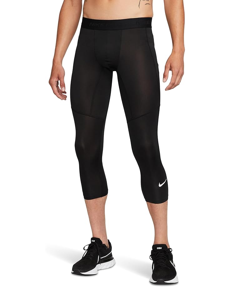 

Брюки Nike Pro Dri-FIT 3/4 Tights, черный/белый