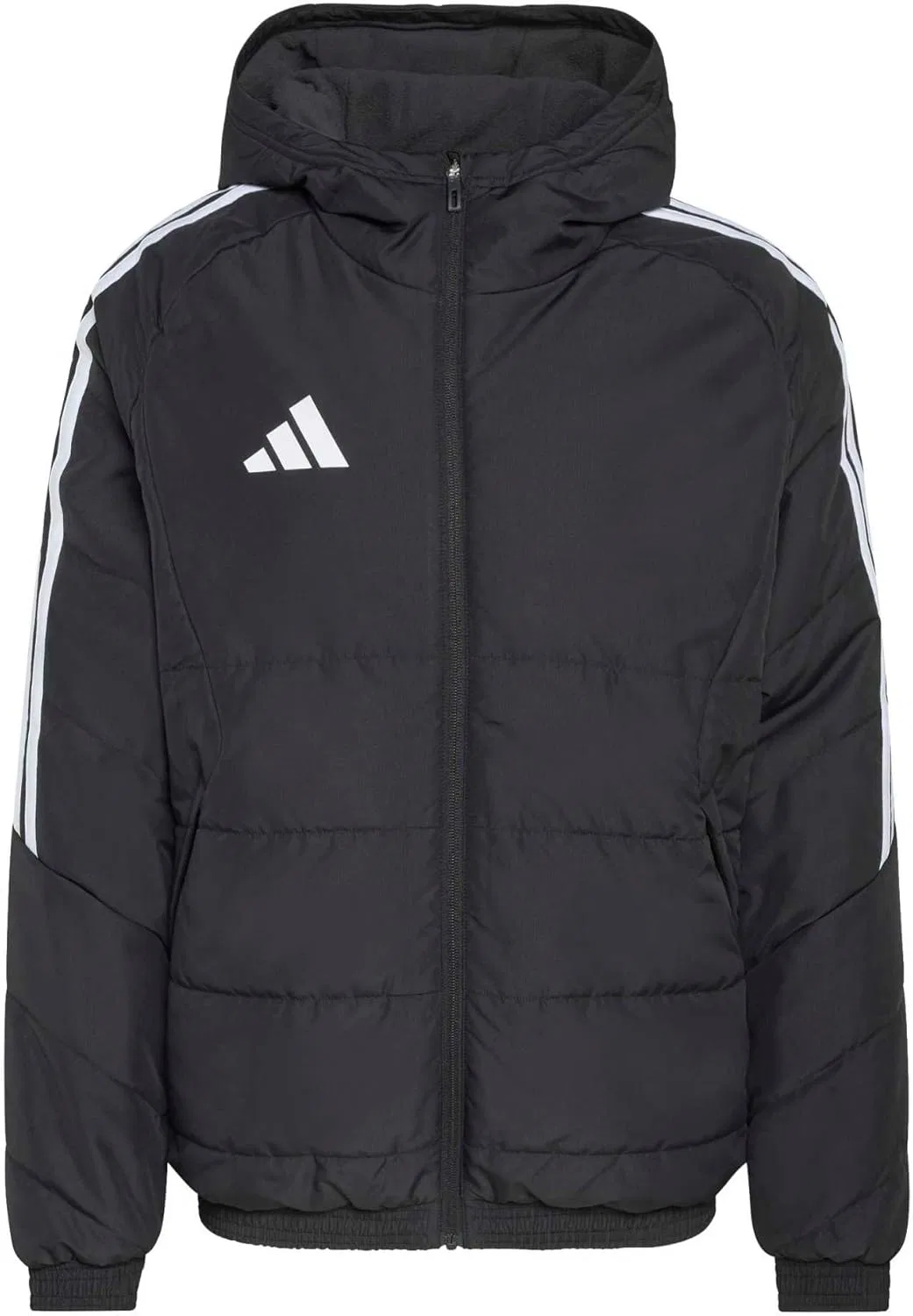 Зимняя куртка Adidas Tiro 26 - водоотталкивающая, утепленная Climawarm, стандартный крой, защита от холода на молнии, черно-белый