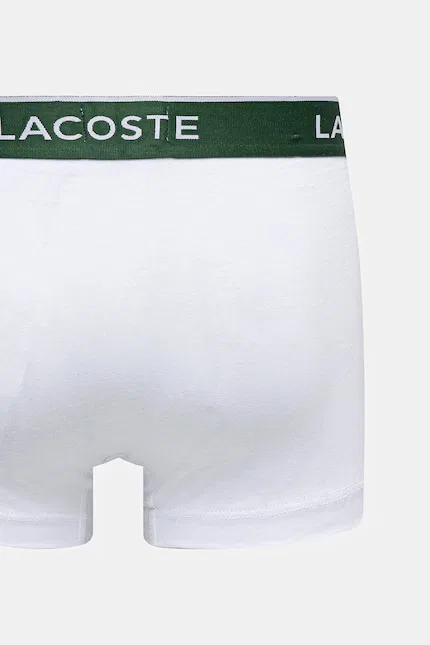 Боксеры мужские Lacoste, 3 шт, хлопок, белый — фото 3