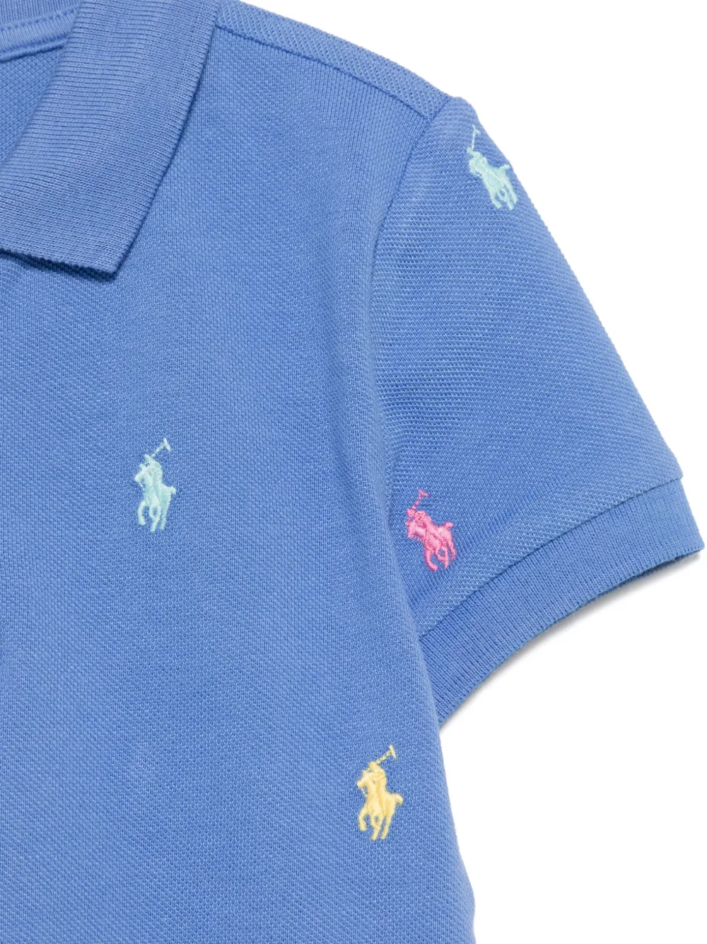 Рубашка поло с вышивкой Polo Pony POLO RALPH LAUREN KIDS, синий — фото 3