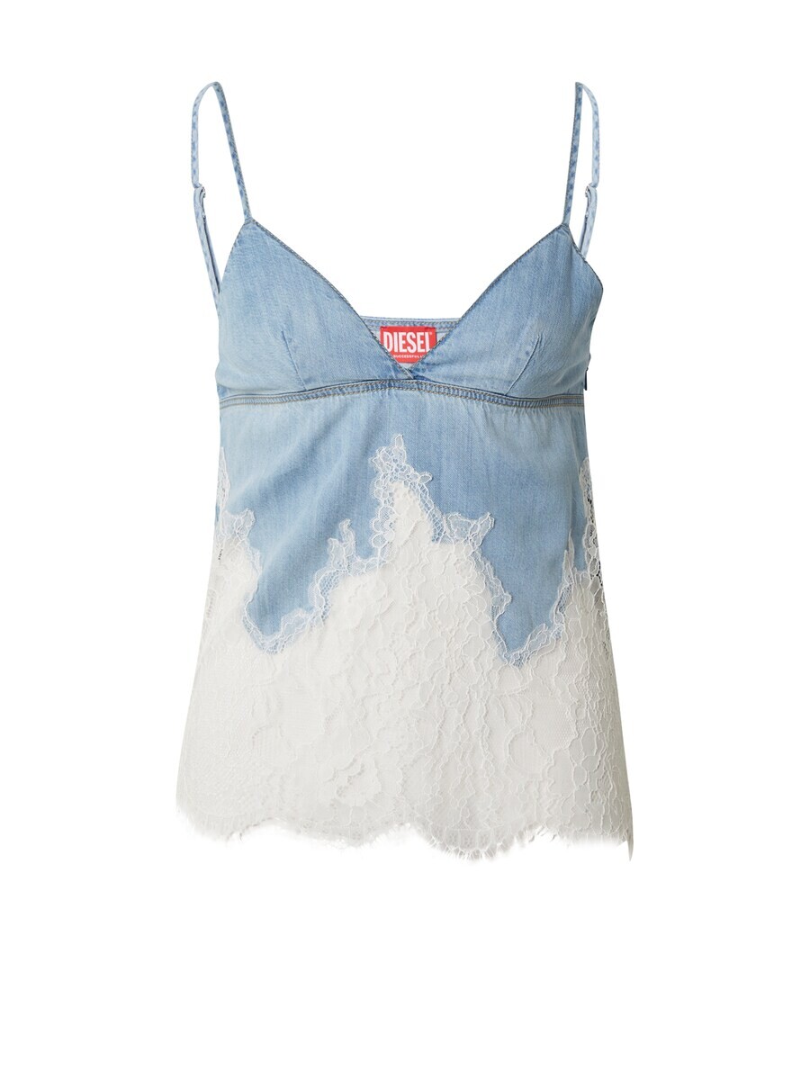 

Кружевной топ DIESEL Top DE-MONY-S, синий деним
