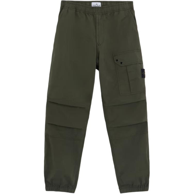 Свободные джоггеры карго STONE ISLAND, оливковый зеленый — фото 2